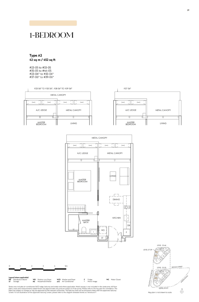 newport residences 1 bedroom floorplan layout
