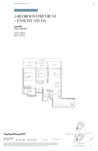 newport residences 2 bedroom premium ensuite floorplan layout